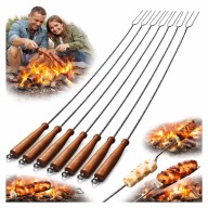WIDELCE KIJE DO OGNISKA GRILLA KIJKI OGNISKOWE 120CM 10SZT MOCNE METALOWE