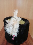 Czapka szlachecka ze sztucznym futrem