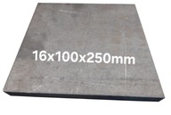 Blacha stalowa płaskownik formatka z blachy 16mm 100x250mm