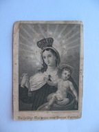 MATKA BOŻA Z GÓRY KARMEL przedwojenny ŚW. OBRAZEK