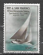 SAN MARINO - jacht - Międzynarodowa Wystawa znaczków 1956 ** Mi 557 (3108)
