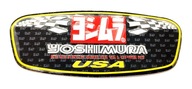 NAKLEJKA EMBLEMAT NA TŁUMIK WYDECH YOSHIMURA USA ALUMINIOWY