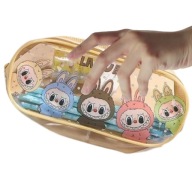 PIÓRNIK SZKOLNY LABUBU DUŻY POJEMNY PRZEZROCZYSTY DLA DZIECI