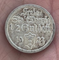 Likwidacja kolekcji 1/2 GULDENA 1923 – UTRECHT – WMG– STAN 1- OKAZOWY STAN