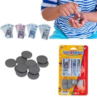 PIENIĄDZE PIENIĄŻKI ZABAWKOWE ZESTAW BILON BANKNOTY ZŁOTÓWKI ZABAWA W SKLEP