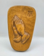 Modlące się dłonie - bardzo ładna rzeźba z DREWNA