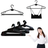 WIESZAKI NA UBRANIA ODZIEŻOWE CZARNE 40.5 cm – 100 szt