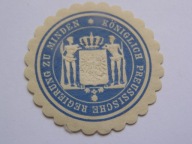 Niemcy - Królewska Rejencja Prus w Minden - zalepka