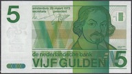 Holandia 5 Guldenów 1973