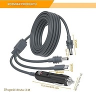 Kabel do starlink mini PD + USB C, 3 metry, do zapalniczki, nieużywany