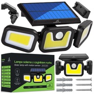 LAMPA SOLARNA LED 3w1 ZEWNĘTRZNA ULICZNA OGRODOWA CZUJNIK RUCHU I ZMIERZCHU