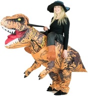 NADMUCHIWANY DINOZAUR T-REX STRÓJ KOSTIUM JEŹDZIEC NA DMUCHANYM DINOZAURZE