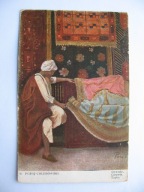 WIKTOR PORAJ-CHLEBOWSKI TURECKIE DYWANY przedwojenna POCZTÓWKA