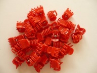 Krabiki do włosów, żabki, chwytaczyki 1,3 cm - 20 szt. czerwone ciemne