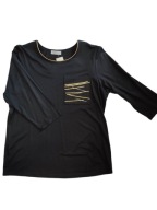 ELEGANCKA BLUZKA DAMSKA YES CZARNA r. 44 nr 655A