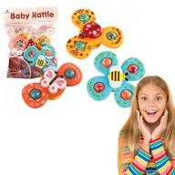 ZABAWKA SENSORYCZNA SPINNERY BIEDRONKA PSZCZÓŁKA MOTYLEK PRZYSSAWKI