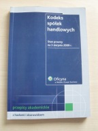 KODEKS SPÓŁEK HANDLOWYCH - PRZEPISY AKADEMICKIE