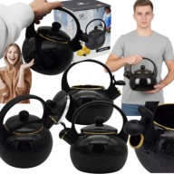 CZAJNIK EMALIOWANY 2,2L MEYERHOFF CZARNY SKY NA GAZ I INDUKCJĘ