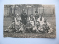KOŁOMYJA ŻOŁNIERZ II RP PRZEBIERAŃCY WIELKANOC STROJE LUDOWE przedw. FOTO