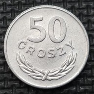 *P[0211] POLSKA 50 groszy 1986 Polska Rzeczpospolita Ludowa Orzeł heraldyka