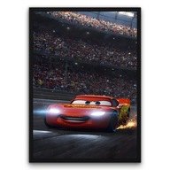 Plakat z ramą 30x40cm Błyskawica McQueen Pixar auta | Pomysł na Prezent