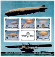 **KOREA BL.134B = 40E - NIEZĄBKOWANY - STEROWCE ZEPPELIN