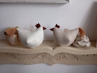 ZABAWNA KURA KWOKA DUŻA Z MATERIAŁU- DEKORACJA DOMU