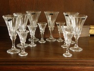 Kielichy kryształowe do szampana i nalewki Bohemia