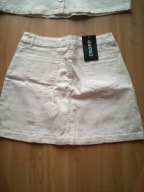 SPÓDNICZKA CROPP rozm M biała jeans