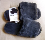 KAPCIE DAMSKIE FUTRZAKI GRAFITOWE 39 TOM&ROSE