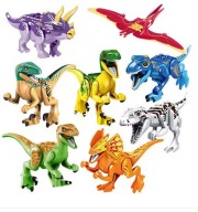 klocki dinozaury duże jurassic park jurajski world rex 8 sztuk zestaw