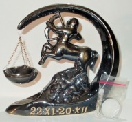 Statuetka CENTAURA znak zodiaku STRZELEC figurka oksydowana zawieszka