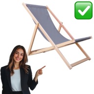 LEŻAK OGRODOWY PLAŻOWY DREWNIANY SKŁADANY NA BALKON | WOODOK