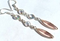 MORGANIT KWARC - KOLCZYKI