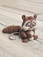 Sympatyczna Wiewiórka - brelok, który Cię rozczuli - Druk3d fidget Keychain
