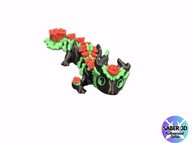 Smok z druku 3D Flexi z różami