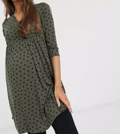 New Look Maternity Sukienka Ciążowa zielona rozkloszowana Rozmiar 36 S