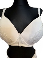 Bardzo elegancki biały biustonosz stanik r. 100F