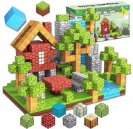 KLOCKI MAGNETYCZNE KONSTRUKCYJNE DLA DZIECI MINECRAFT MAINCRAFT 100SZT 3D