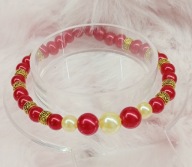 Bransoletka Red Gold Perl Bracelet / 6423 Oliwia Kurowska, Kuba Kurowski