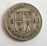 moneta Mauritius 1 rupia 1990