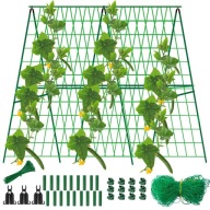30x TYCZEK ŁĄCZNIKÓW STELAŻ SIATKA DO POMIDORÓW OGÓRKÓW PODPORA + AKCESORIA