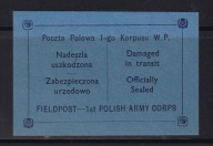 Poczta Polowa, 1 korpus W.P. podlepka /BL/