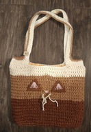 Wyjątkowa torebka wykonana na szydełku - handmade boho rękodzieło