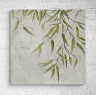 Obraz strukturalny abstrakcja Wabi Sabi Japandi minimalistyczny 50x50