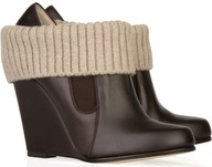 BALLY botki DEIDRA r. 39 brąz (NOWE w kartonie)