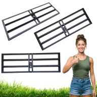 RĘCZNY NIWELATOR TERENU DO TRAWNIKA POD SIANIE TRAWY RÓWNIARKA 90X30CM