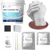 ZESTAW DO ODLEWANIA RĘCZNEGO DLA PAR GIPSOWY ODLEW DŁONI