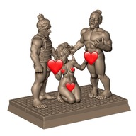 Geisha Naughty Diorama ver 2 Pinup RPG Druk 3D NSFW