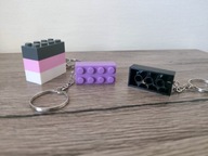Brelok Klocek na kształt LEGO kolorowe klocki Zawieszka Breloczek dla fanów